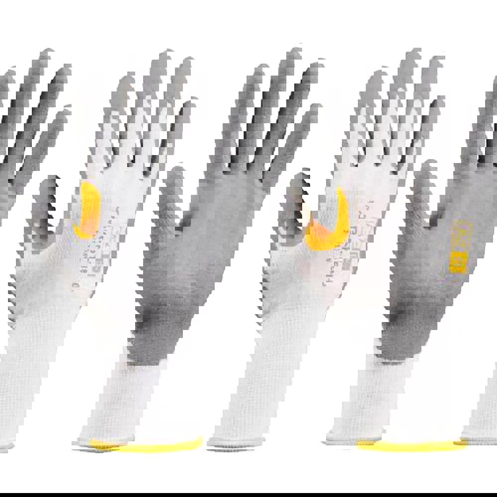 Cut, Puncture & Abrasive-Resistant Gloves: Size M, ANSI Cut A2, ANSI Puncture 1, Nitrile, HPPE